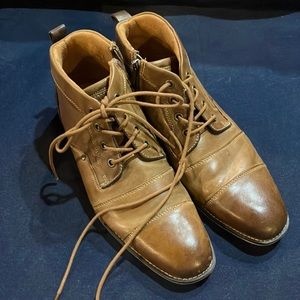 EUC Sz 8 Steve Madden leather shoes P-Keepon brown